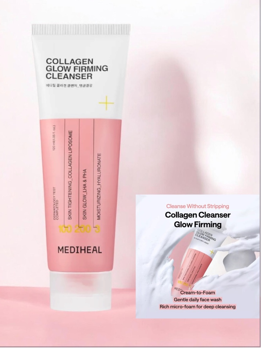 Mediheal Collagen Glow Firming Cleanser- new